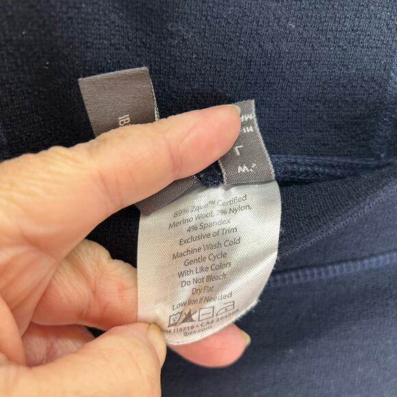 Ibex women’s leggings navy blue size large wool blend - Picture 3 of 6